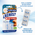 2 PACK FILTRO NASAL (2 packs de filtros) y regalo de blister con 4 filtros adicionales gratis